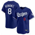Los Angeles Dodgers #8 Enrique Hern¨¢ndez Player Royal HOLBERT Limited Home Stitched Jerseys