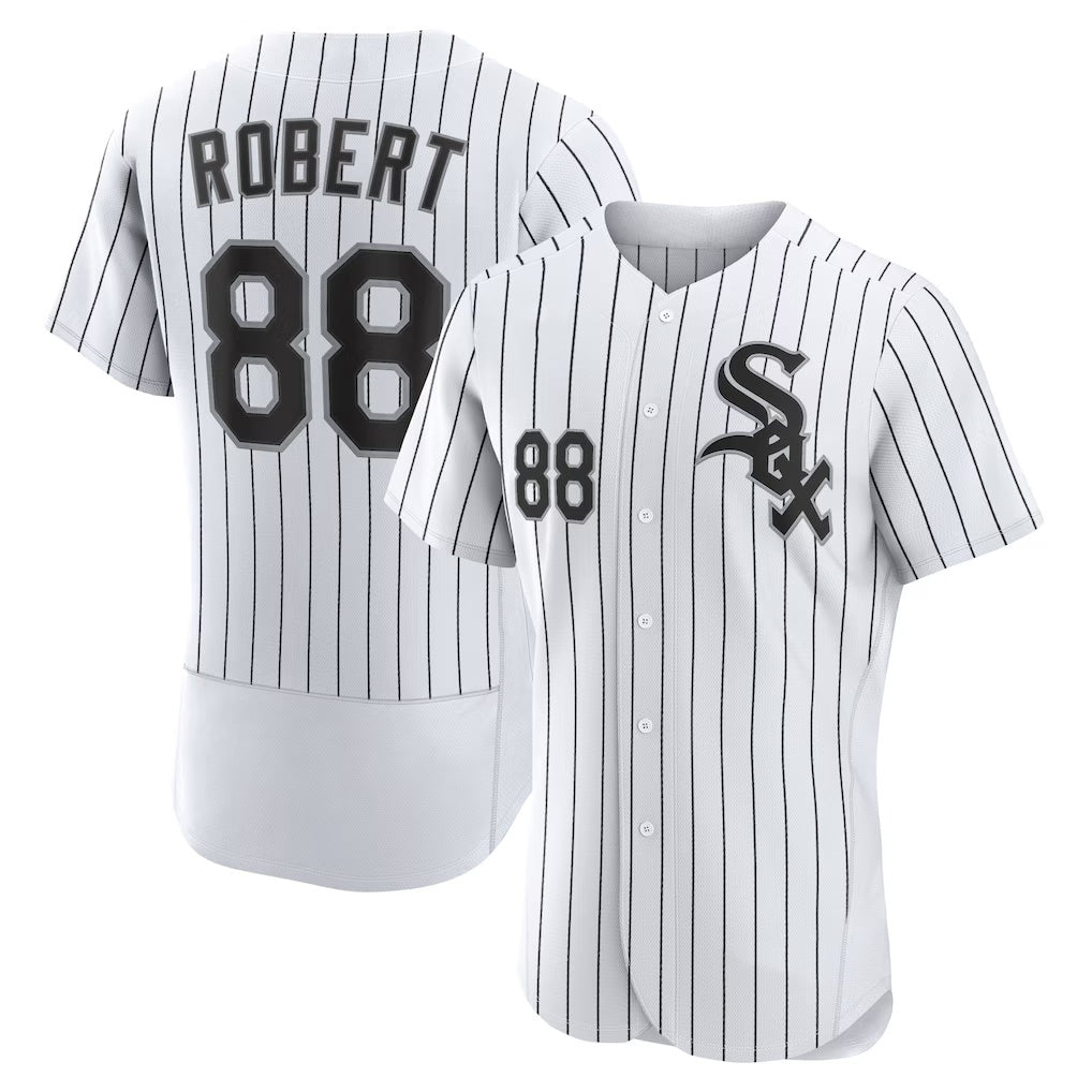 Chicago White Sox #88 Luis Robert White-Black HOLBERT Home Authentic Player Jersey