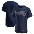 Atlanta Braves Navy HOLBERT Alternate Limited Elite Home Game Blank Player Stitched Jerseys