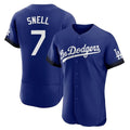 Los Angeles Dodgers #7 Blake Snell Player Royal HOLBERT City Connect Elite Home Stitched Jerseys