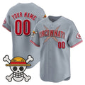Custom Cincinnati Reds x One Piece Gray HOLBERT Vapor Premier Limited Jersey - Stitched