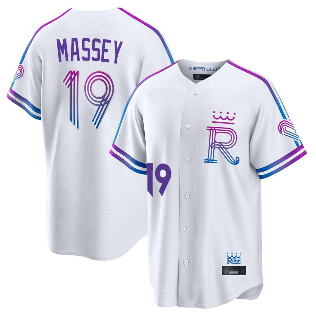 Kansas City Royals #19 Michael Massey Player White HOLBERT 2026 City Connect Limited Home Stitched Jerseys