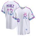 Kansas City Royals #13 Salvador Perez White HOLBERT 2026 City Connect Stadium Jersey