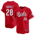 Cincinnati Reds #28 Eugenio Su¨¢rez Player Red HOLBERT Home Limited Stitched Jerseys
