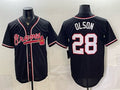 Atlanta Braves #28 Matt Olson 2026 Fashion Replica Black HOLBERT Out Stitched Jersey