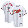 Baltimore Orioles #2 Gunnar Henderson Player White HOLBERT USA 250 Fourth of July Home Game Stitched Jerseys