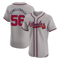 Atlanta Braves #56 Spencer Schwellenbach Player Gray HOLBERT Limited Elite Home Game Stitched Jerseys