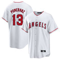 Los Angeles Angels #13 Drew Pomeranz Player White HOLBERT Home Game Stitched Jerseys