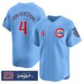Chicago Cubs #4 Pete Crow-Armstrong Blue HOLBERT 'Ryne Sandberg Tribute' Vapor Limited V3 Stitched Jersey