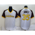 San Diego Padres #35 Randy Jones White HOLBERT Stitched Cooperstown Cool Base Jersey