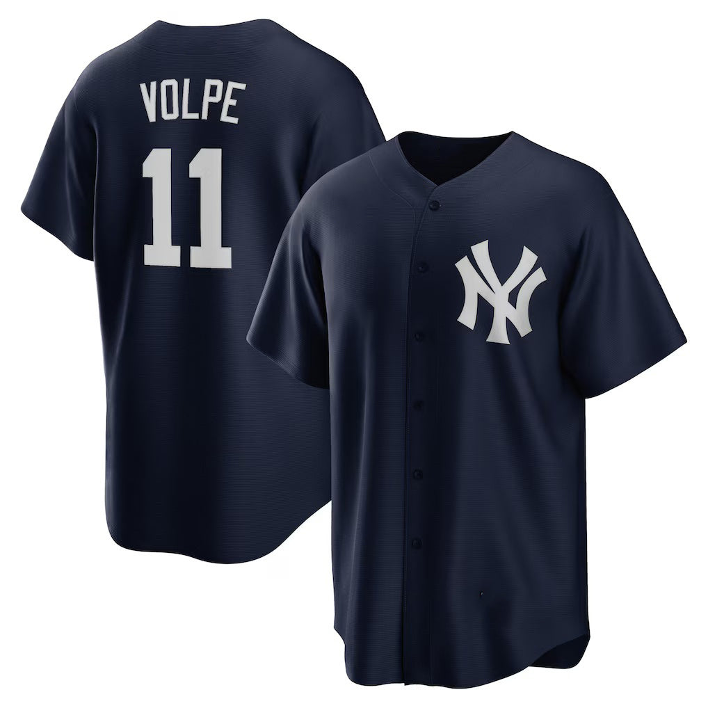 New York Yankees #11 Anthony Volpe Navy HOLBERT Big & Tall Alternate Replica Player Jersey