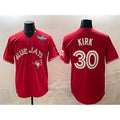 Toronto Blue Jays #30 Alejandro Kirk Red HOLBERT 2025 World Series Cool Base Stitched Jersey