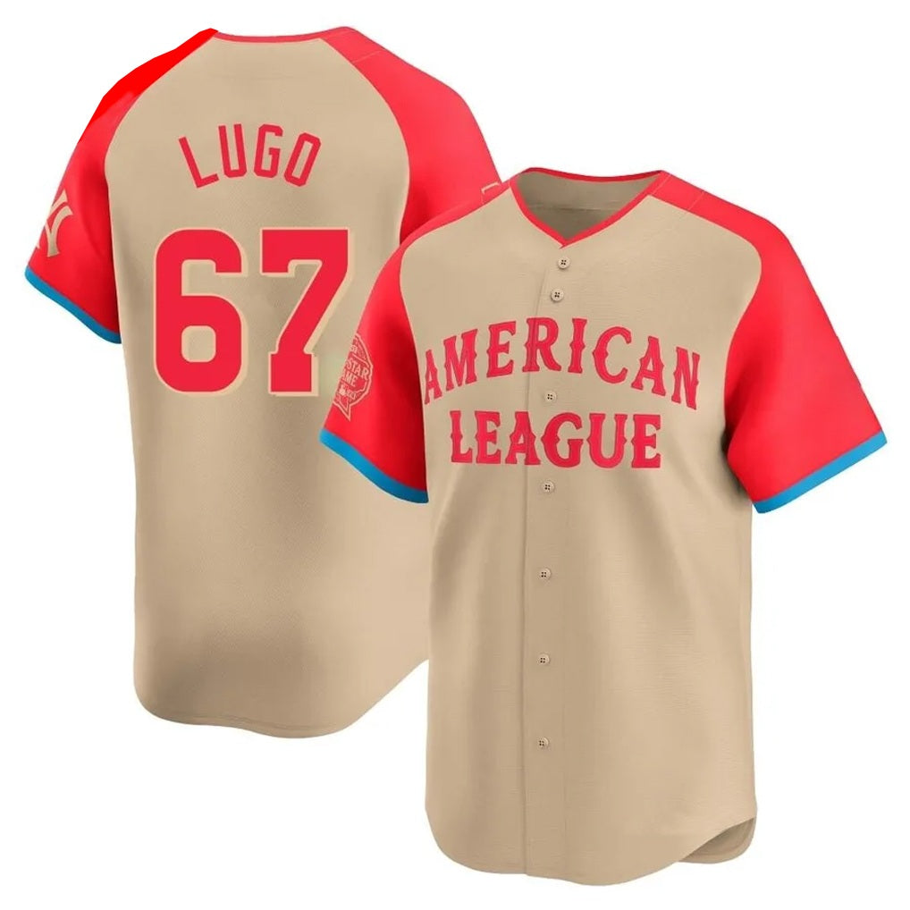 Kansas City Royals #67 Seth Lugo Player Cream HOLBERT American League All-Star Game Limited Home Stitched Jerseys
