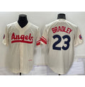 Los Angeles Angels #23 Archie Bradley Cream HOLBERT 2022 City Connect Cool Base Stitched Jersey