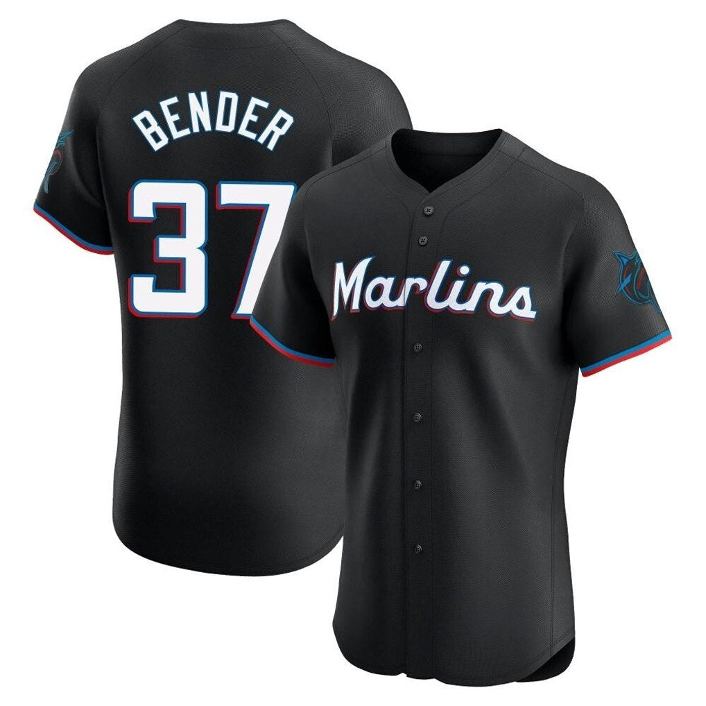 Miami Marlins #37 Anthony Bender Player Black HOLBERT Vapor Home Limited Elite Stitched Jerseys