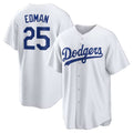 Los Angeles Dodgers #25 Tommy Edman White HOLBERT Home Replica Jersey