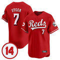 Cincinnati Reds #7 Spencer Steer Player Red HOLBERT Vapor Premier Limited Home Stitched Jerseys