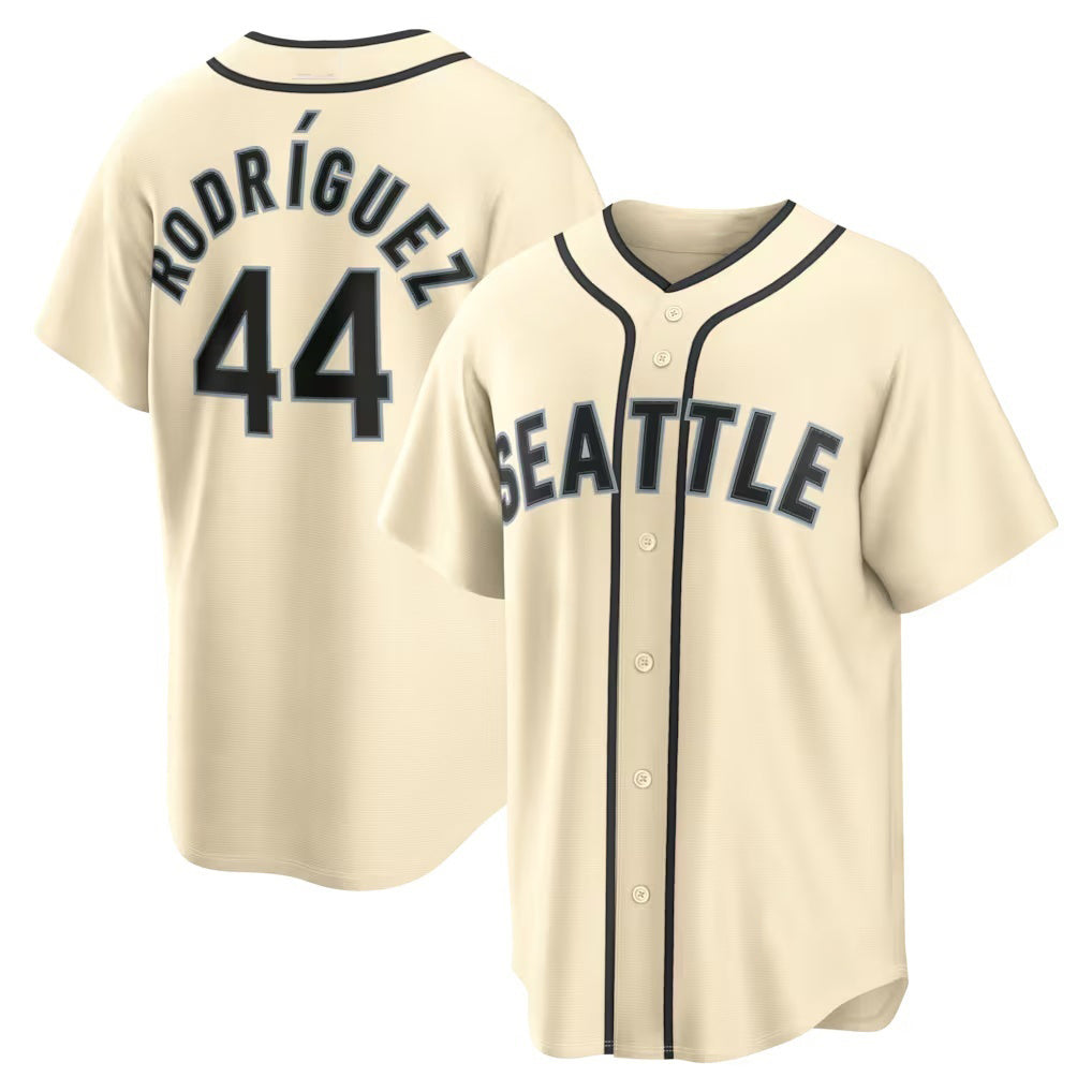 Seattle Mariners #44 Julio Rodriguez Alternate Cream HOLBERT Jersey