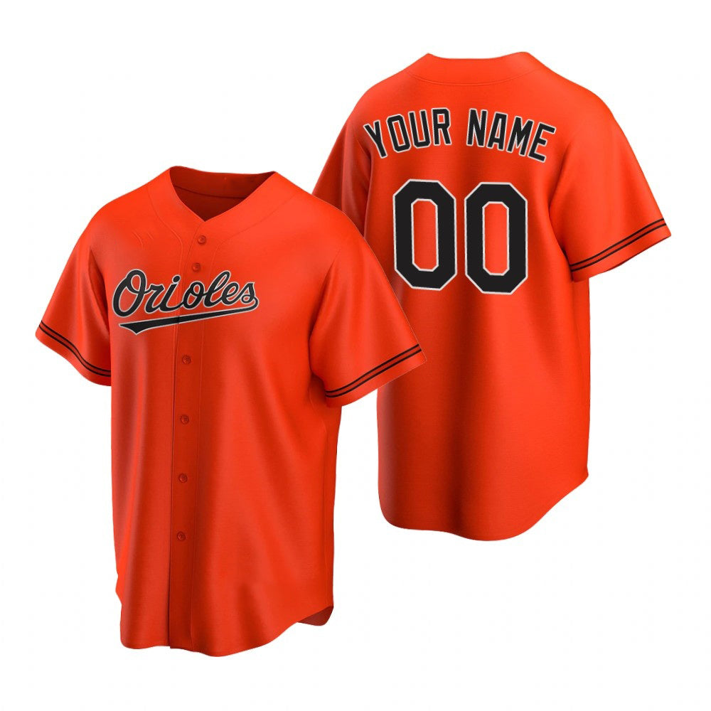 Custom Baltimore Orioles Orange HOLBERT 2020 Stitched Cool Base Jersey