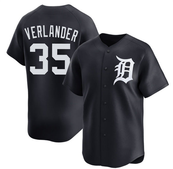 Detroit Tigers #35 Justin Verlander Black HOLBERT 2026 Limited Stitched Jersey