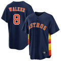 Houston Astros #8 Christian Walker Player Navy HOLBERT Home Game Stitched Jerseys
