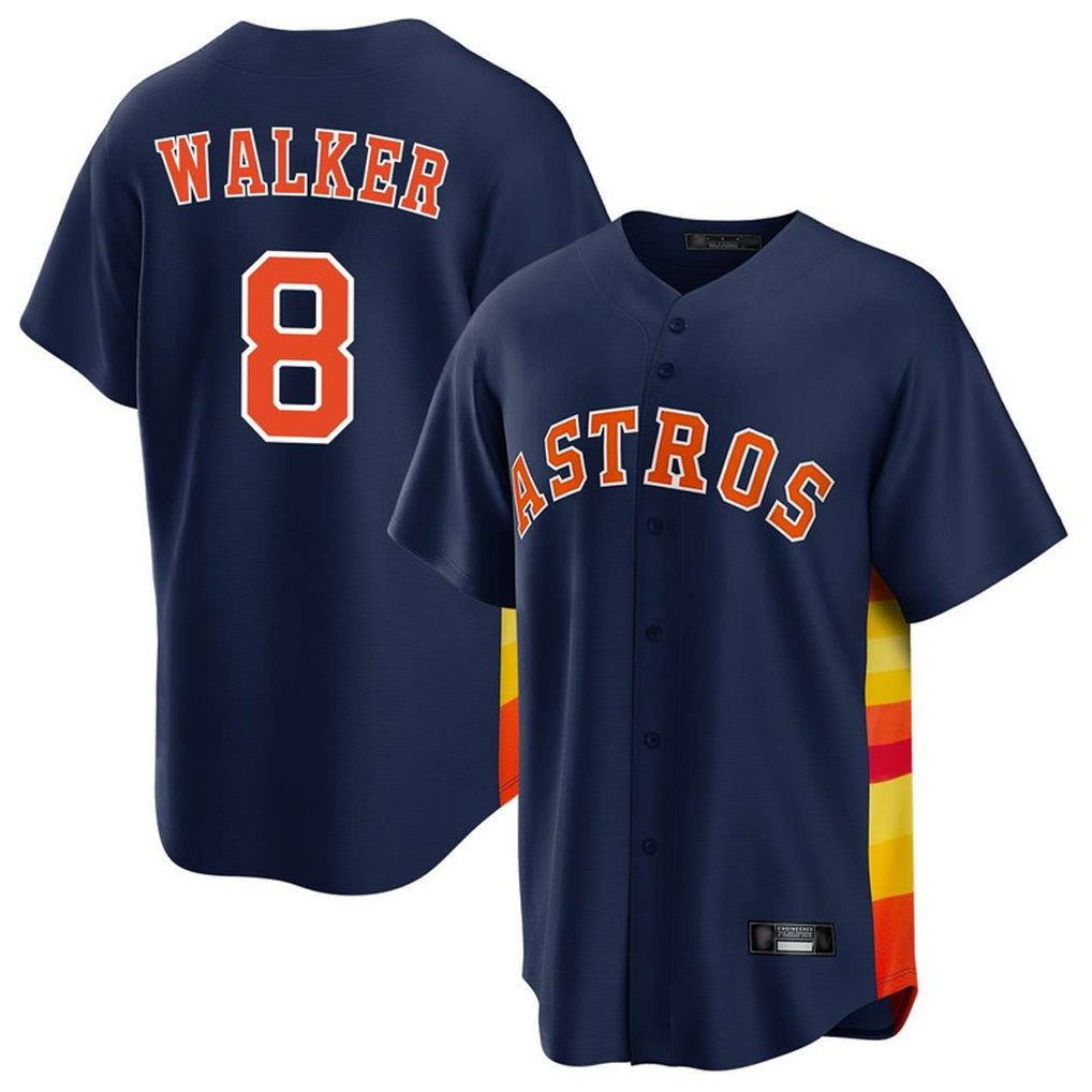 Houston Astros #8 Christian Walker Player Navy HOLBERT Home Game Stitched Jerseys