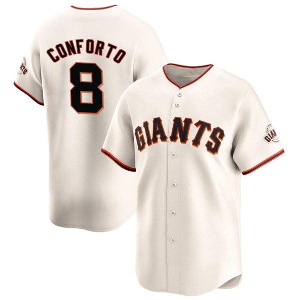 San Francisco Giants #8 Michael Conforto Cream HOLBERT Cool Base Stitched Jersey