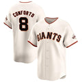 San Francisco Giants #8 Michael Conforto Cream HOLBERT Cool Base Stitched Jersey