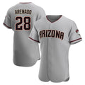 Arizona Diamondbacks #28 Nolan Arenado Player Gray HOLBERT Road Limited Elite Home Game Stitched Jerseys
