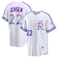 Kansas City Royals #22 Carter Jensen White HOLBERT 2026 City Connect Stadium Jersey