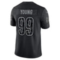 W.Commanders #99 Chase Young Black HOLBERT RFLCTV Limited Jersey