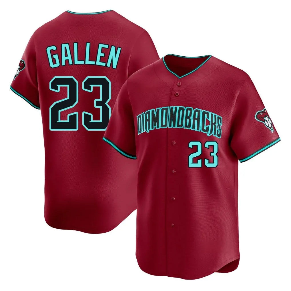 Arizona Diamondbacks #23 Zac Gallen Player Red HOLBERT Limited Home Game Stitched Jerseys