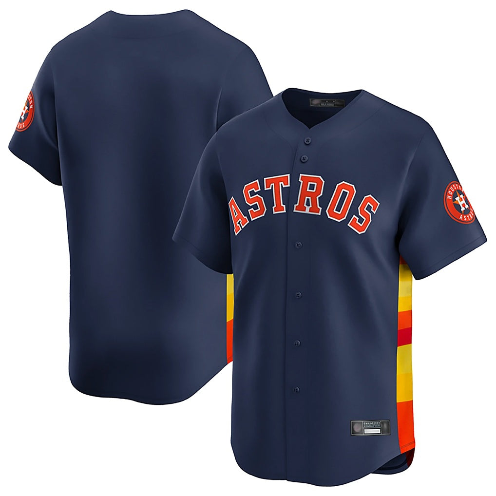 Houston Astros Blank Player Navy HOLBERT Home Limited Stitched Jerseys