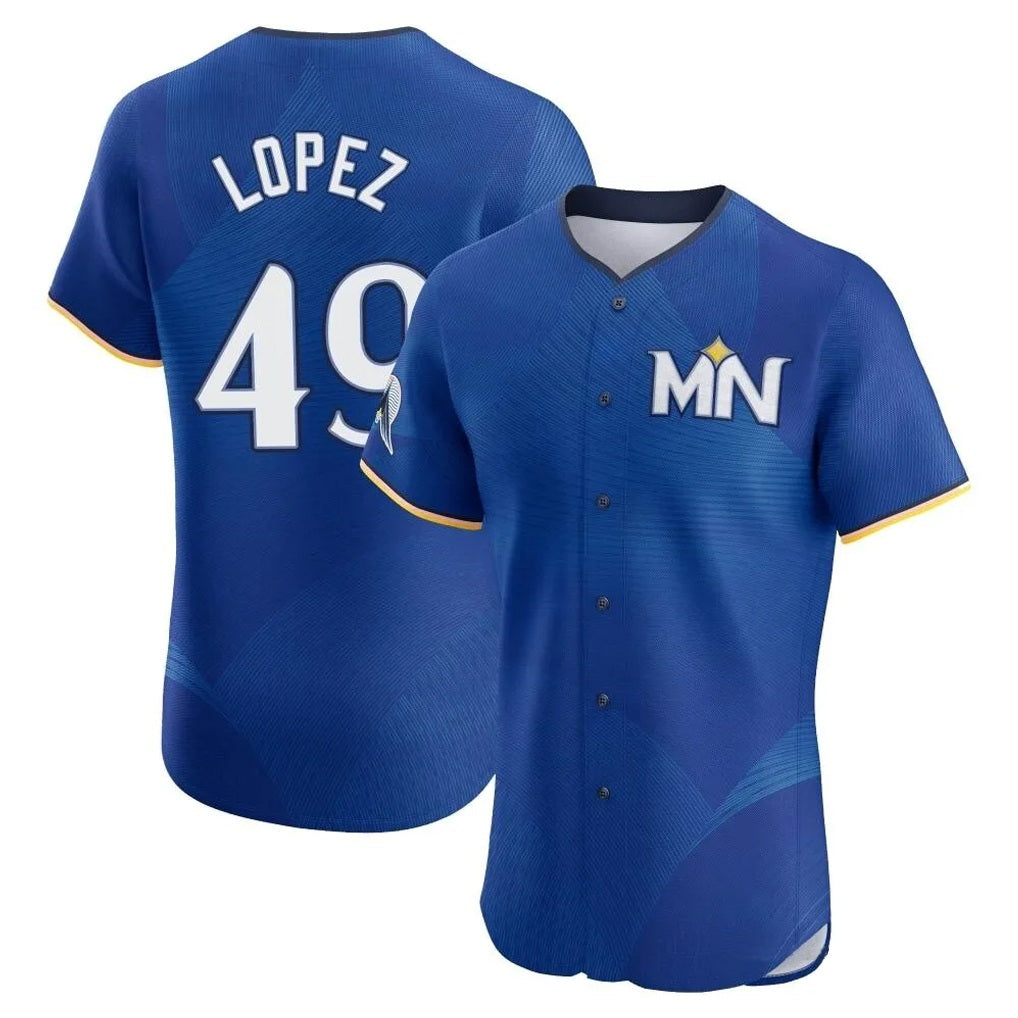 Minnesota Twins #49 Pablo Lopez Player Royal HOLBERTCity Connect Limited Elite Home Stitched Jerseys