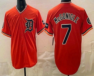 Detroit Tigers #7 Kevin McGonigle Orange HOLBERT Limited Jersey