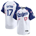 Los Angeles Dodgers #17 Shohei Ohtani Player White-Royal HOLBERT Tokyo Series Vapor Premier Limited Stitched Jerseys