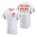 Custom San Francisco Giants White HOLBERT 2021 City Connect Flex Base Jersey