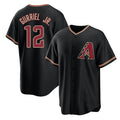 Arizona Diamondbacks #12 Lourdes Gurriel Jr. Black HOLBERT Cool Base Stitched Jersey