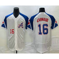 Atlanta Braves #16 Travis dArnaud Number White HOLBERT 2023 City Connect Flex Base Stitched Jersey 2