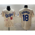 Los Angeles Dodgers #18 Yoshinobu Yamamoto Cream HOLBERT 2025 Tokyo Series Limited Stitched Jersey