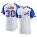 Atlanta Braves #30 Drake Baldwin Player White HOLBERT City Connect Limited Elite Home Game Stitched Jerseys