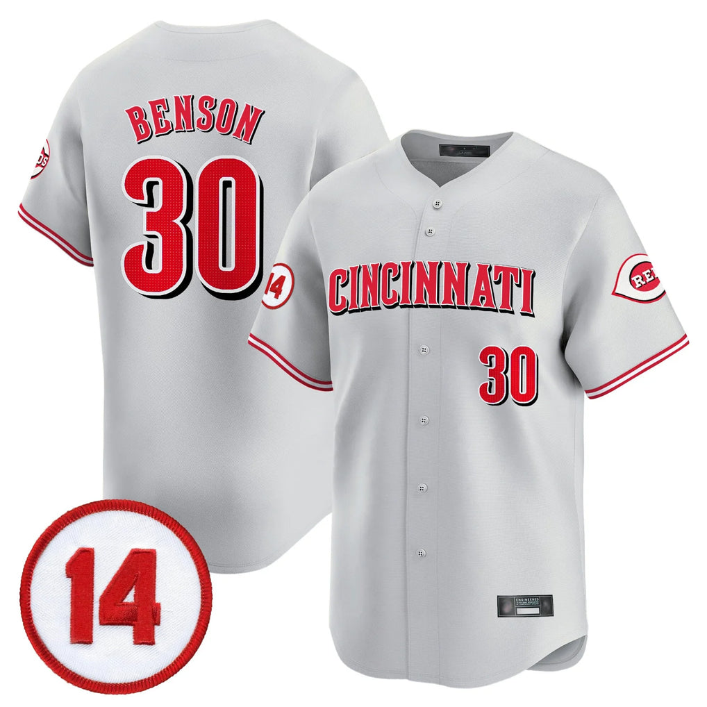 Cincinnati Reds #30 Ken Griffey Player Gray HOLBERT Vapor Premier Limited Home Stitched Jerseys
