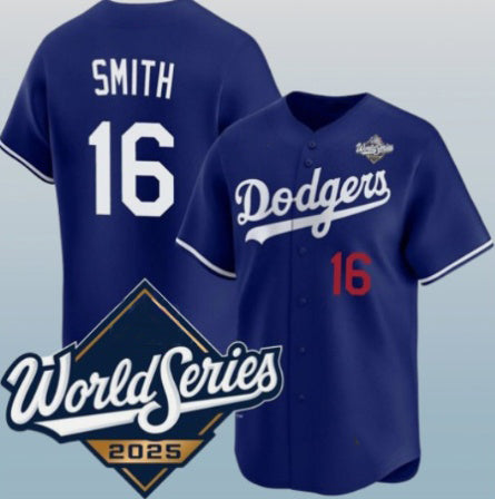 Los Angeles Dodgers #16 Will Smith Royal HOLBERT 2025 World Series Limited Stitched Jersey