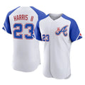 Atlanta Braves #23 Michael Harris II Player White HOLBERT City Connect Limited Elite Home Game Stitched Jerseys