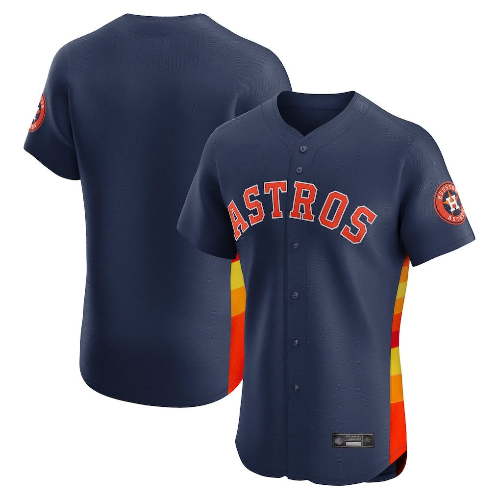 Houston Astros Blank Player Navy HOLBERT Limited Elite Home Stitched Jerseys