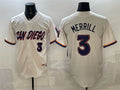 San Diego Padres #3 Jackson Merrill Cream HOLBERT 2026 City Connect Stadium Stitched Jersey