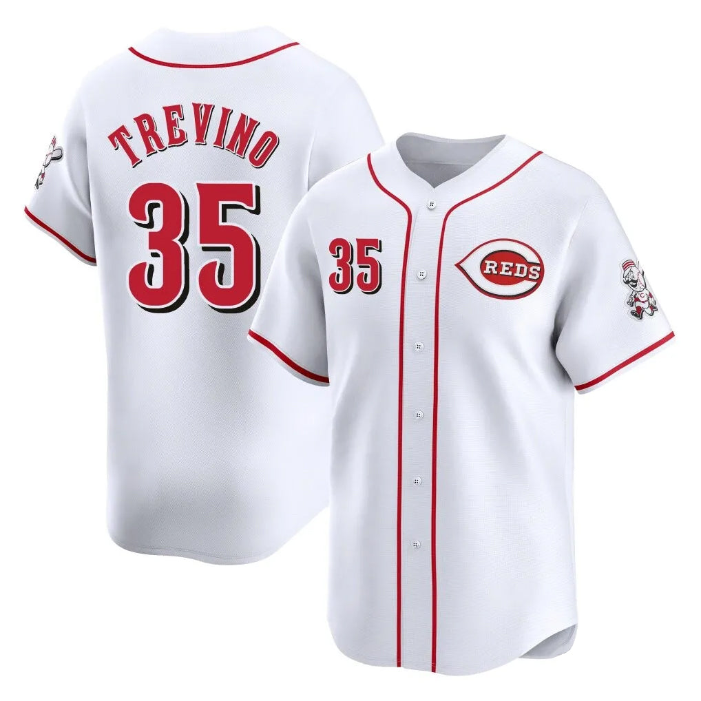 Cincinnati Reds #35 Jose Trevino Player White HOLBERT Home Limited Stitched Jerseys