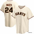 San Francisco Giants #24 Willie Mays Cream HOLBERT Cool Base Stitched Jersey