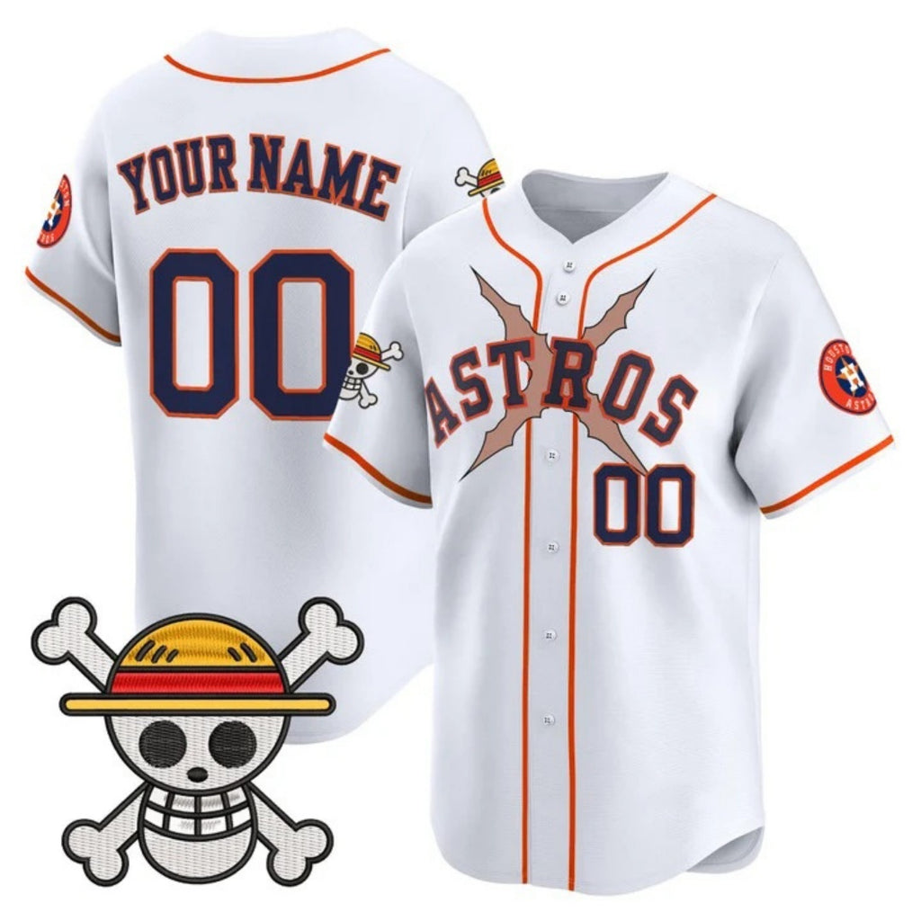 Custom Houston Astros x One Piece White HOLBERT Vapor Premier Limited Jersey - Stitched