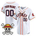Custom Houston Astros x One Piece White HOLBERT Vapor Premier Limited Jersey - Stitched